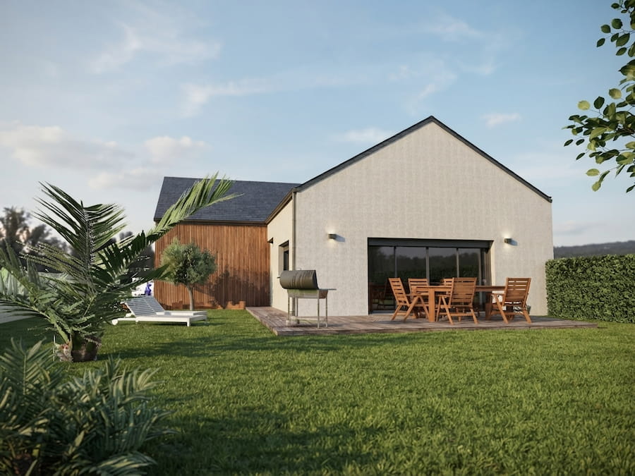 Plans et perspectives 3D d'un projet Concept Habitat 85